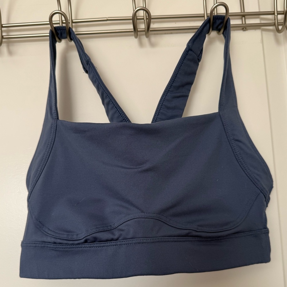 Old Navy Medium Support PowerSoft Blue Sports Bra